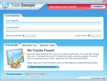 Trace Sweeper screenshot