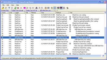 TracerX Logger / Viewer for .NET screenshot