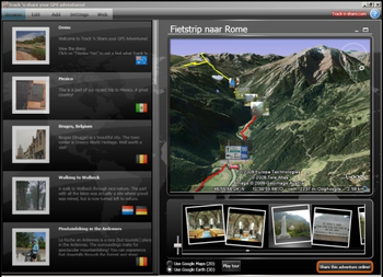 Track 'n share your GPS adventures screenshot