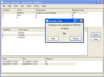 TrackAMinute2 screenshot