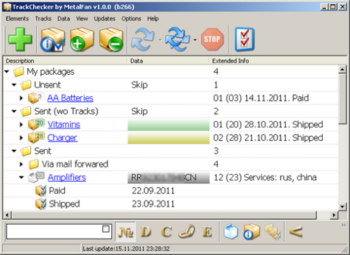 TrackChecker Portable screenshot
