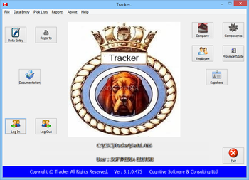 Tracker screenshot