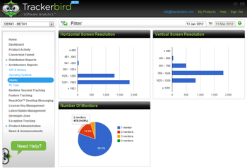 Trackerbird Software Analytics screenshot 7