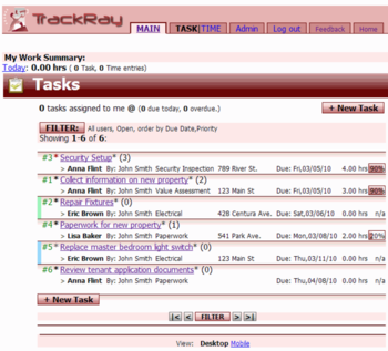 TrackRay screenshot