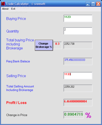 Trade Calculator screenshot 2