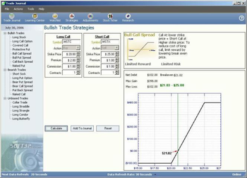 Trade Journal Software screenshot