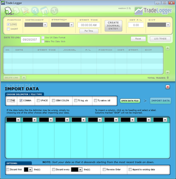 TradeLogger screenshot 2