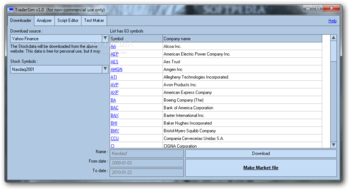 TraderSim screenshot