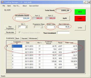 Trading Manager screenshot