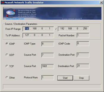 TrafficEmulator screenshot