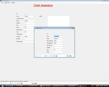Train Inventory screenshot