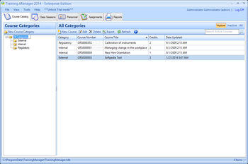 Training Manager Enterprise Edition screenshot