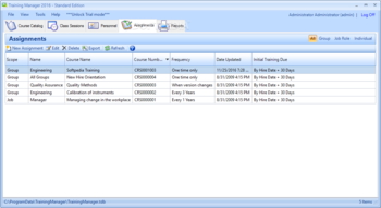 Training Manager Standard Edition screenshot 5