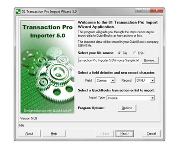 Transaction Pro Importer screenshot