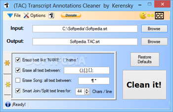 Transcript Annotations Cleaner screenshot