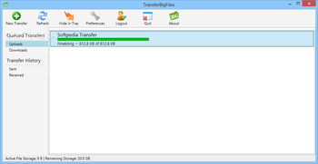 TransferBigFiles screenshot 2