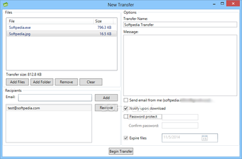 TransferBigFiles screenshot 3