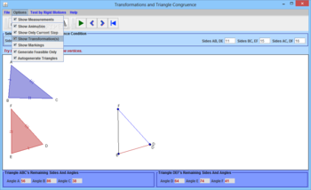 Transformations and Triangle Congruence screenshot 2