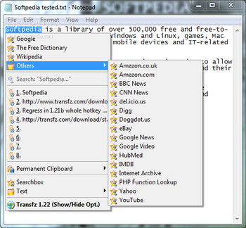 Transfz screenshot