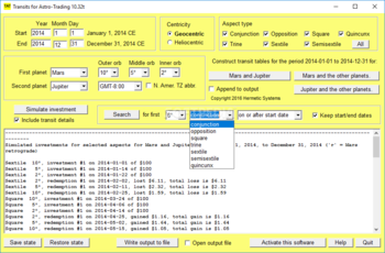 Transits for Astro-Trading screenshot 2