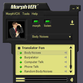 Translator Fun Voices - MorphVOX Add-on screenshot