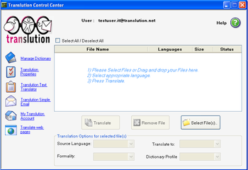 Translution Pro screenshot