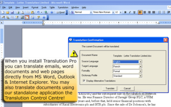 Translution translation software screenshot 2
