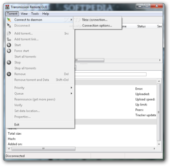 Transmission Remote GUI screenshot 2