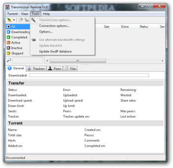 Transmission Remote GUI screenshot 4