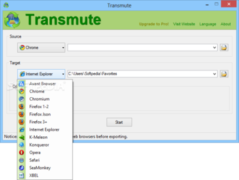 Transmute screenshot