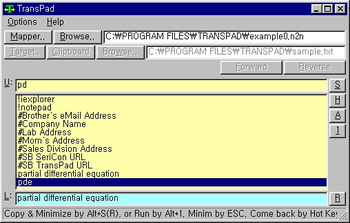 TransPad screenshot