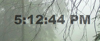 Transparent Clock screenshot