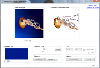 Transparent Image Converter screenshot