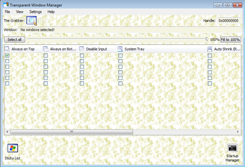 Transparent Window Manager screenshot