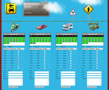 Transport Booking System screenshot