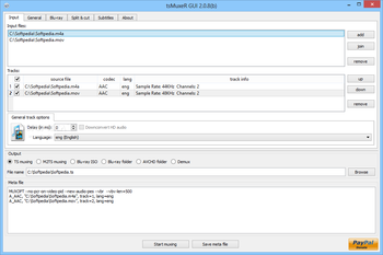 Transport Stream muxer (tsMuxeR) screenshot 7