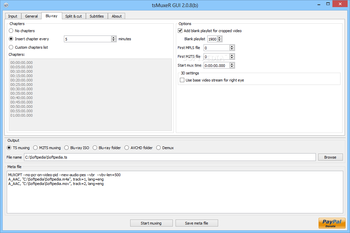 Transport Stream muxer (tsMuxeR) screenshot 9