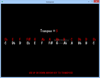 transpose screenshot