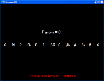 Transpose screenshot