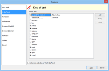 Transsoftware Professional Translator English-German screenshot 11