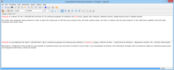 Transsoftware Proffesional Translator English-Spanish screenshot