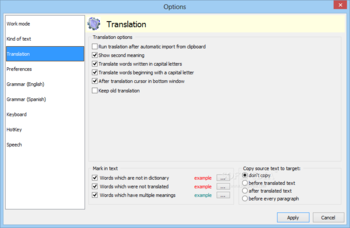 Transsoftware Proffesional Translator English-Spanish screenshot 12