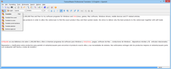 Transsoftware Proffesional Translator English-Spanish screenshot 2