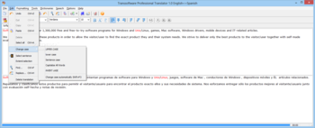 Transsoftware Proffesional Translator English-Spanish screenshot 4