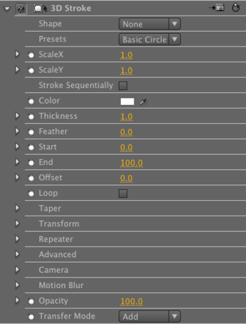 Trapcode 3D Stroke screenshot