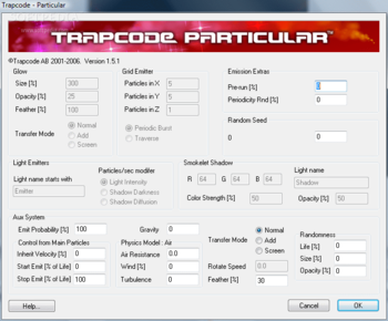 Trapcode Particular screenshot