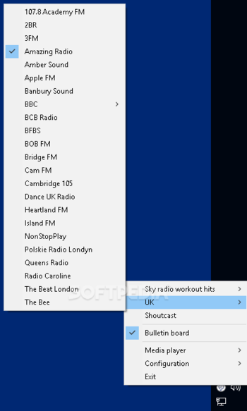Tray Radio screenshot 2