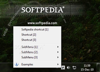 Tray Shortcuts screenshot