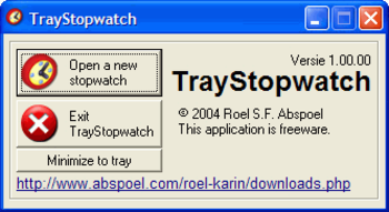 Tray Stopwatch screenshot