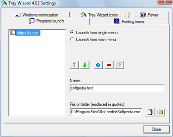 Tray Wizard screenshot 2